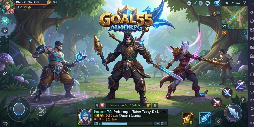 Tampilan gameplay menarik dari GOAL55 yang memikat para pemain MMORPG.