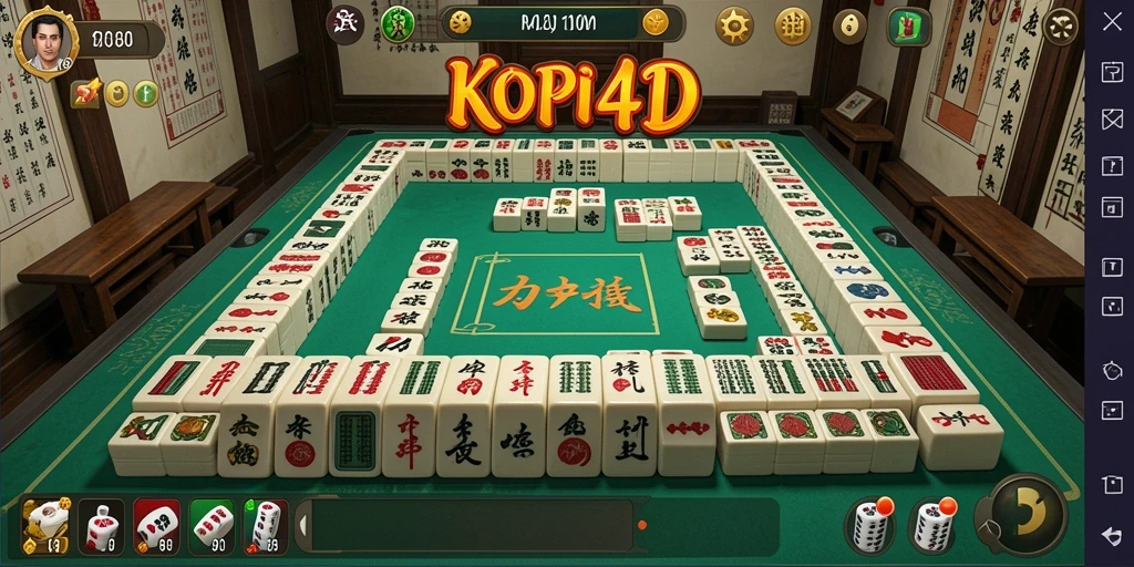 Screenshot gameplay KOPI4D yang menampilkan keseruan Mahjong.