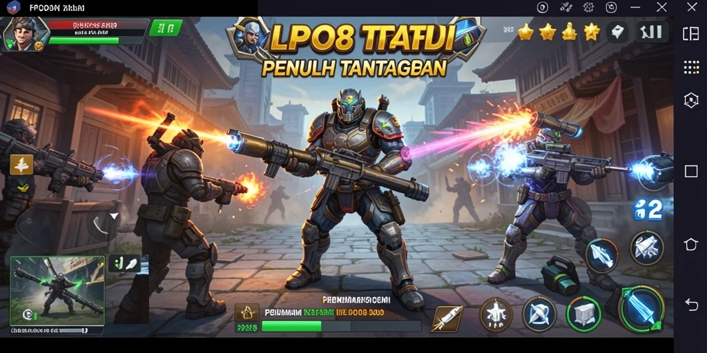Screenshot gameplay LPO88 menampilkan pertempuran strategi yang mendebarkan.