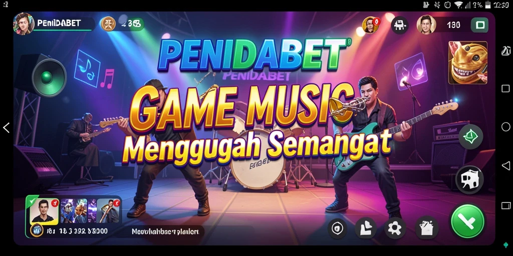 Screenshot game PENIDABET, menunjukkan gameplay menarik tentang musik.