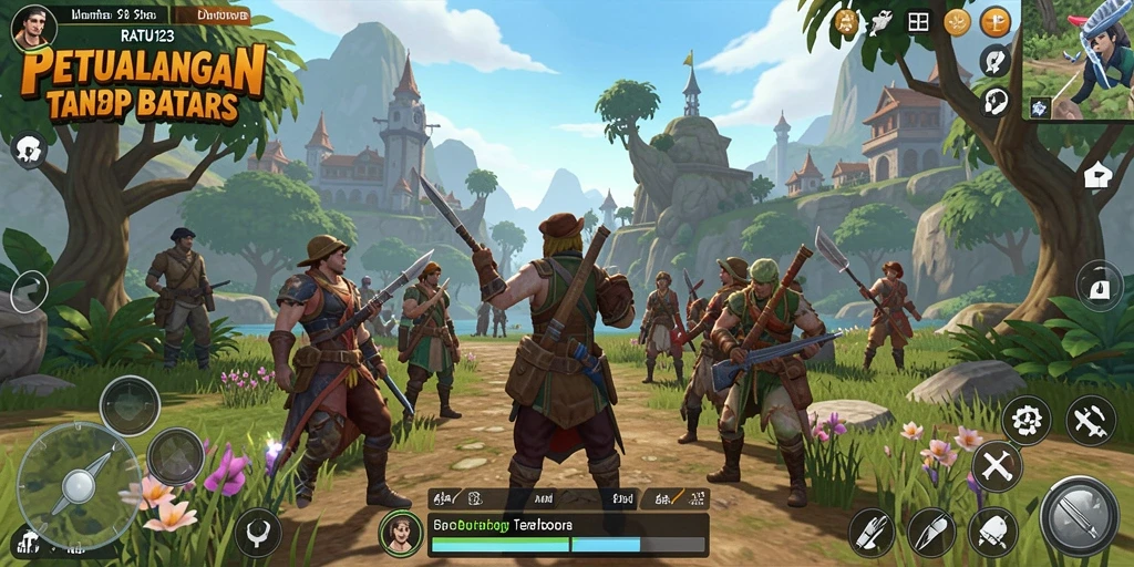 Tangkapan layar dari gameplay Open World RATU123 yang menakjubkan.